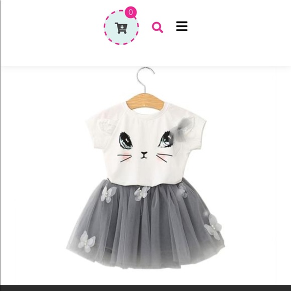 Other - Kitty face tutu dress